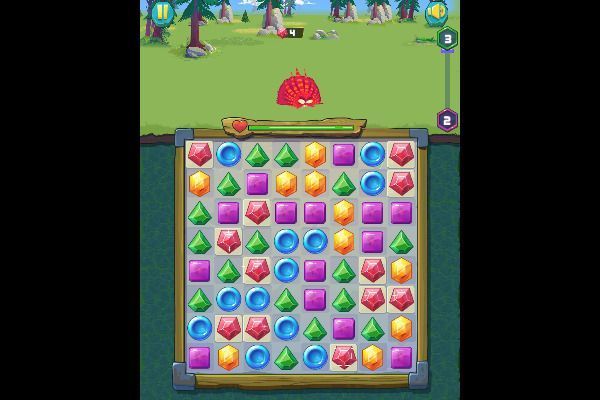 Jewel Monsters 🕹️ 🍬 | Juego de navegador rompecabezas match-3 - Imagen 3