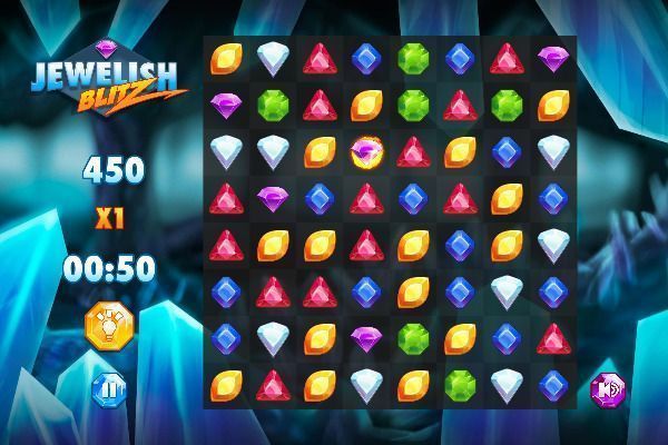 Jewelish Blitz 🕹️ 🍬 | Juego de navegador rompecabezas match-3 - Imagen 2