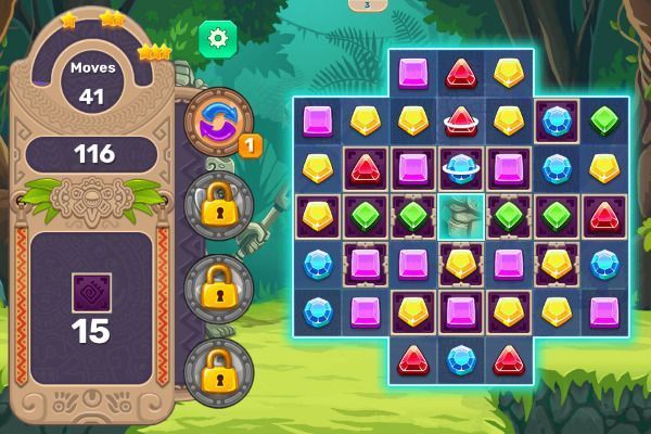 Jewels Blitz 4 🕹️ 🍬 | Puzzle Match-3 Kostenloses Browserspiel - Bild 2