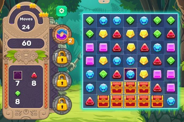 Jewels Blitz 4 🕹️ 🍬 | Free Puzzle Match-3 Browser Game - Image 3