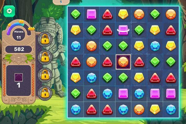 Jewels Blitz 5 🕹️ 🍬 | Puzzle Match-3 Kostenloses Browserspiel - Bild 2