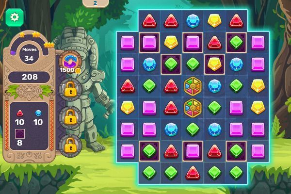 Jewels Blitz 5 🕹️ 🍬 | Puzzle Match-3 Kostenloses Browserspiel - Bild 3