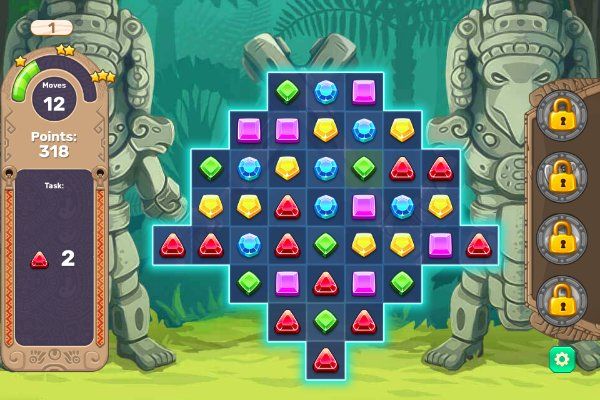 Jewels Blitz 6 🕹️ 🍬 | Puzzle Match-3 Kostenloses Browserspiel - Bild 1