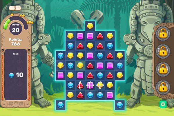 Jewels Blitz 6 🕹️ 🍬 | Juego de navegador rompecabezas match-3 - Imagen 3