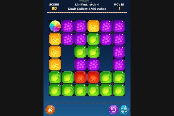 Juicy Cubes 🕹️ 🍬 | Juego de navegador rompecabezas match-3 - Imagen 3
