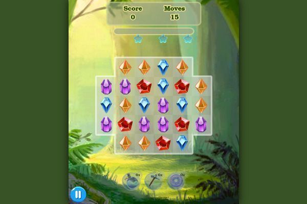 Magic Jewels 🕹️ 🍬 | Juego de navegador rompecabezas match-3 - Imagen 1