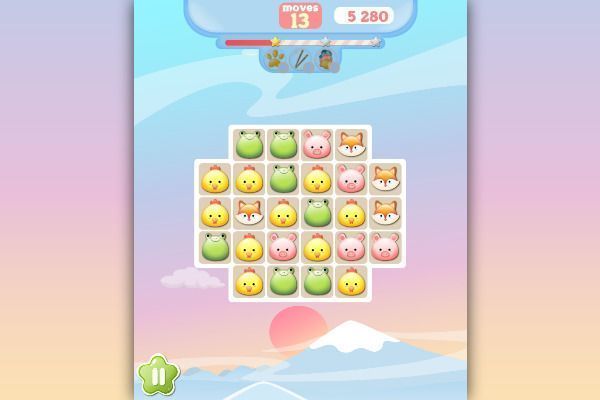 Momo Pop 🕹️ 🍬 | Puzzle Match-3 Kostenloses Browserspiel - Bild 1