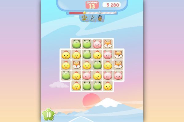 Momo Pop 🕹️ 🍬 | Juego de navegador rompecabezas match-3 - Imagen 1