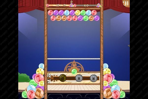 Musical Bubble 🕹️ 🍬 | Jogo de navegador de quebra-cabeças match-3 - Imagem 1