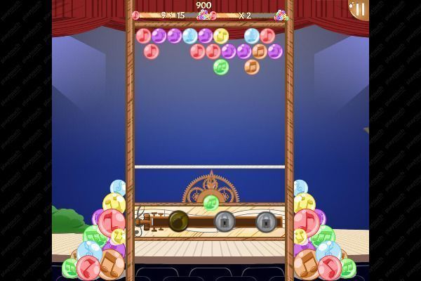 Musical Bubble 🕹️ 🍬 | Jogo de navegador de quebra-cabeças match-3 - Imagem 2