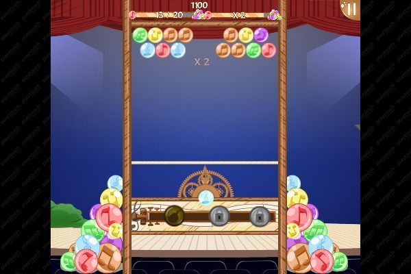 Musical Bubble 🕹️ 🍬 | Jogo de navegador de quebra-cabeças match-3 - Imagem 3