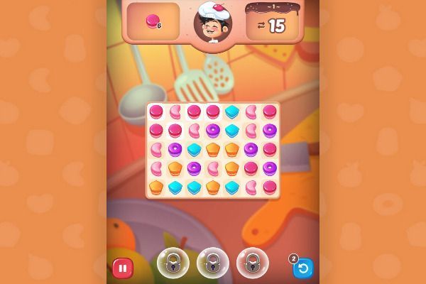 Papa Cherry Saga 🕹️ 🍬 | Puzzle Match-3 Kostenloses Browserspiel - Bild 1