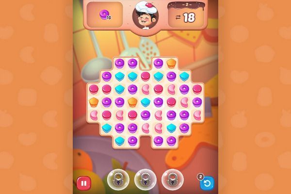 Papa Cherry Saga 🕹️ 🍬 | Puzzle Match-3 Kostenloses Browserspiel - Bild 2