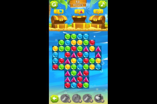 Pirates Match The Lost Treasure 🕹️ 🍬 | Jeu de navigateur de puzzle match-3 - Image 2