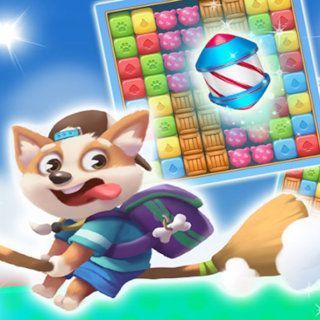 Spielen sie Puppy Blast Lite  🕹️ 🍬