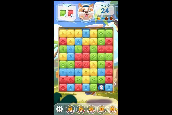 Puppy Blast 🕹️ 🍬 | Gioco per browser rompicapo match-3 - Immagine 1