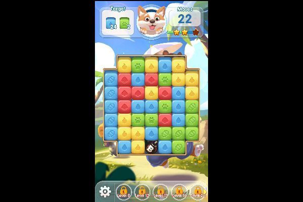 Puppy Blast 🕹️ 🍬 | Puzzle Match-3 Kostenloses Browserspiel - Bild 2