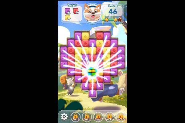 Puppy Blast 🕹️ 🍬 | Puzzle Match-3 Kostenloses Browserspiel - Bild 3