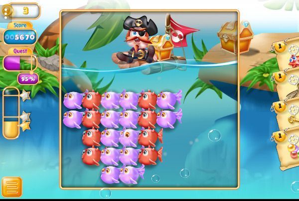 Sailor Pop 🕹️ 🍬 | Puzzle Match-3 Kostenloses Browserspiel - Bild 1