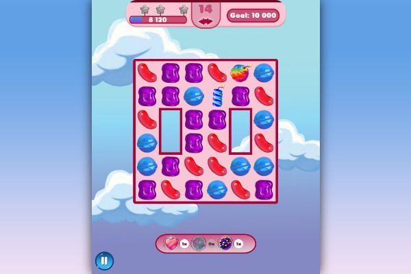 Super Candy Jewels 🕹️ 🍬 | Juego de navegador rompecabezas match-3 - Imagen 3