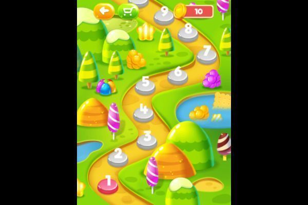 Sweet Candy 🕹️ 🍬 | Juego de navegador rompecabezas match-3 - Imagen 2