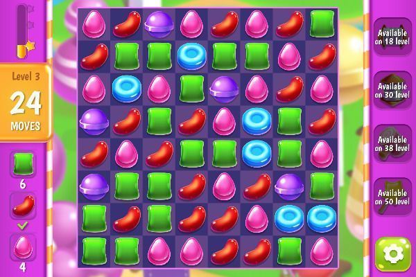 Sweet World 🕹️ 🍬 | Puzzle Match-3 Kostenloses Browserspiel - Bild 3