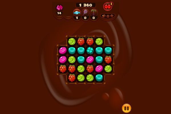 Tasty Jewel 🕹️ 🍬 | Puzzle Match-3 Kostenloses Browserspiel - Bild 1