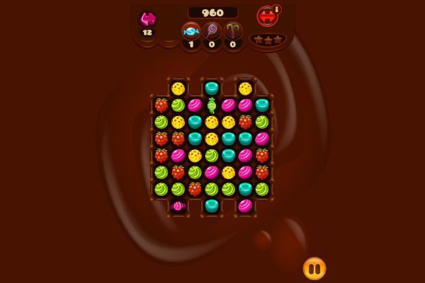 Tasty Jewel 🕹️ 🍬 | Puzzle Match-3 Kostenloses Browserspiel - Bild 2