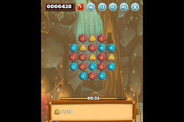 Treasure Hunt 🕹️ 🍬 | Puzzle Match-3 Kostenloses Browserspiel - Bild 1