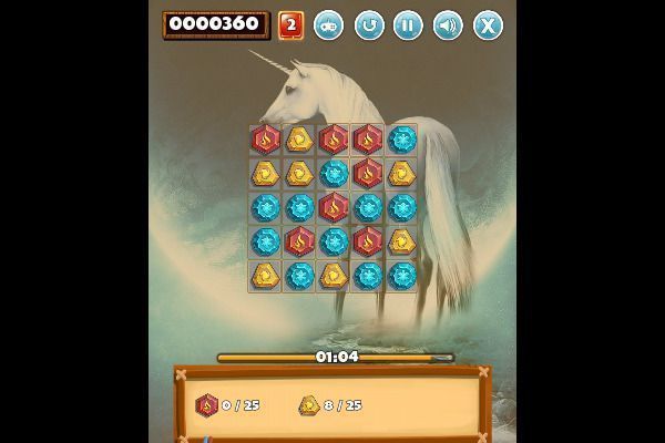 Treasure Hunt 🕹️ 🍬 | Puzzle Match-3 Kostenloses Browserspiel - Bild 2