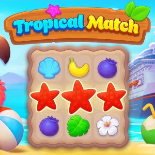 Jogar Tropical Match Jogar Tropical Match  🕹️ 🍬