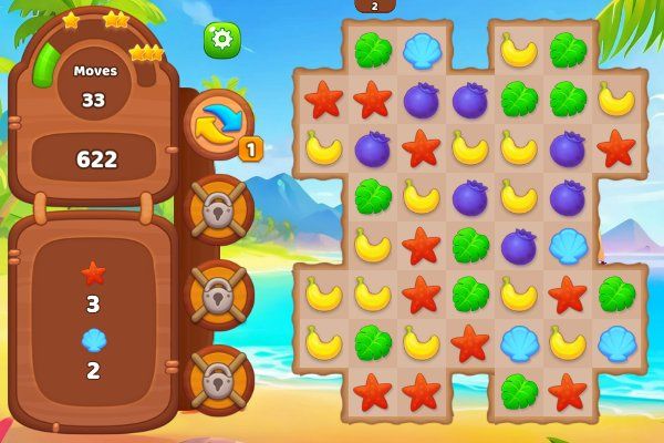 Tropical Match - Imagem 1 Tropical Match 🕹️ 🍬 | Jogo de navegador de quebra-cabeças match-3 - Imagem 1