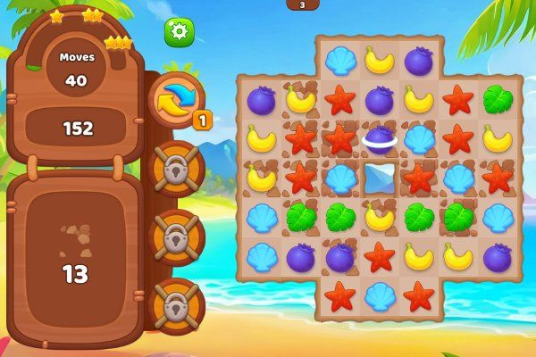 Tropical Match - Imagem 2 Tropical Match 🕹️ 🍬 | Jogo de navegador de quebra-cabeças match-3 - Imagem 2