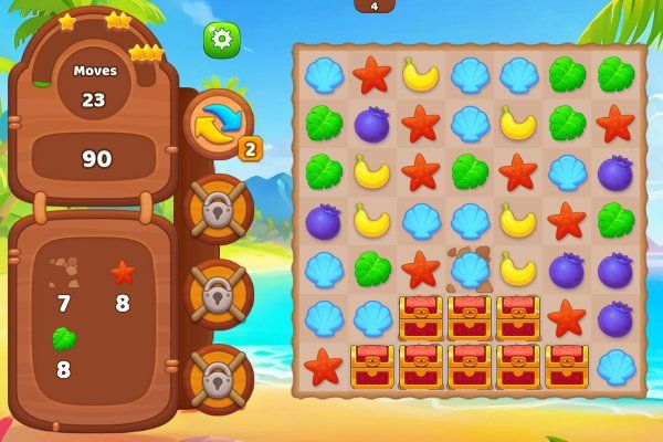 Tropical Match - Imagem 3 Tropical Match 🕹️ 🍬 | Jogo de navegador de quebra-cabeças match-3 - Imagem 3
