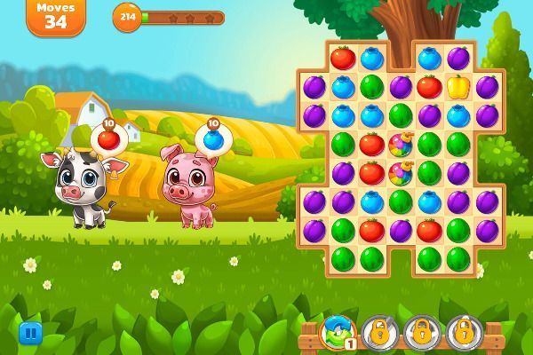 Yummy Tales 2 🕹️ 🍬 | Juego de navegador rompecabezas match-3 - Imagen 1