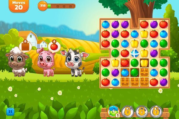 Yummy Tales 2 🕹️ 🍬 | Free Puzzle Match-3 Browser Game - Image 3