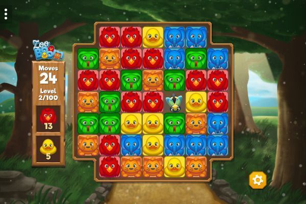 Zoo Boom 🕹️ 🍬 | Free Puzzle Match-3 Browser Game - Image 1