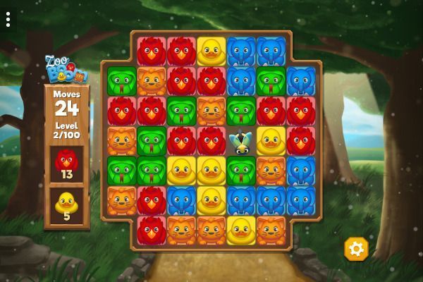 Zoo Boom 🕹️ 🍬 | Gioco per browser rompicapo match-3 - Immagine 1