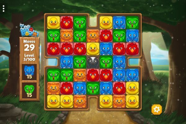 Zoo Boom 🕹️ 🍬 | Free Puzzle Match-3 Browser Game - Image 2