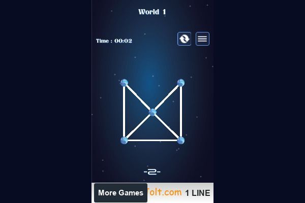 1 LINE one stroke 🕹️ 💡 | Free Puzzle Logic Browser Game - Image 2
