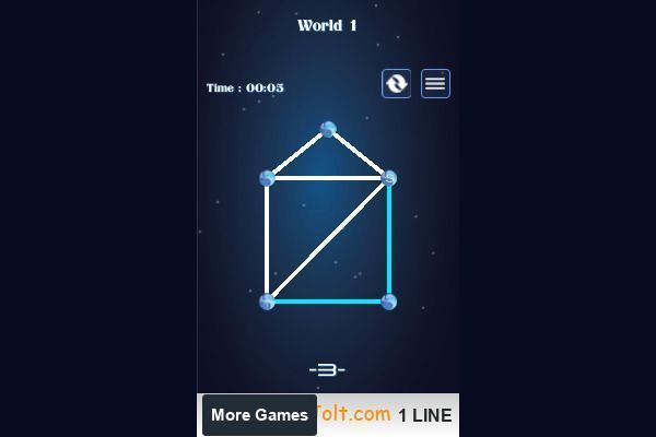 1 LINE one stroke 🕹️ 💡 | Puzzle Logik Kostenloses Browserspiel - Bild 3