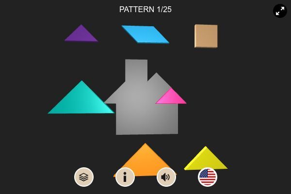 3D Tangram 🕹️ 💡 | Gioco per browser rompicapo di logica - Immagine 1