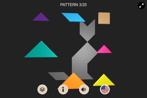 3D Tangram 🕹️ 💡 | Puzzle Logik Kostenloses Browserspiel - Bild 3