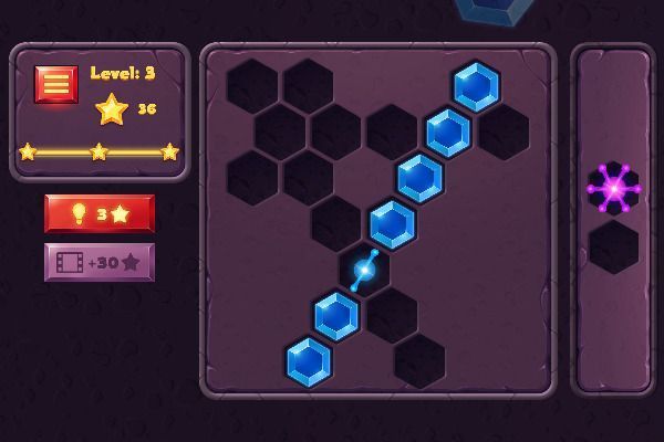 Amazing Sticky Hex 🕹️ 💡 | Jogo de navegador de quebra-cabeças de lógica - Imagem 1