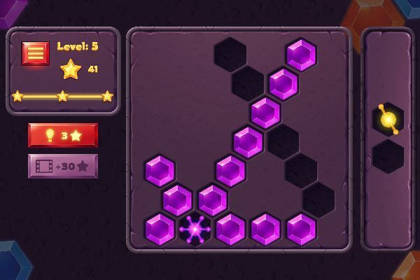 Amazing Sticky Hex 🕹️ 💡 | Jogo de navegador de quebra-cabeças de lógica - Imagem 3