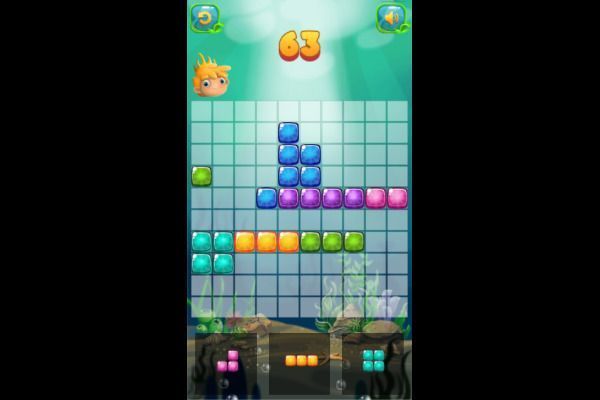 Aqua Blocks 🕹️ 💡 | Jogo de navegador de quebra-cabeças de lógica - Imagem 2