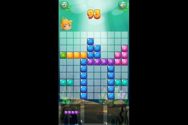 Aqua Blocks 🕹️ 💡 | Jogo de navegador de quebra-cabeças de lógica - Imagem 3