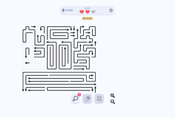 Arrow Escape 🕹️ 💡 | Free Puzzle Logic Browser Game - Image 2