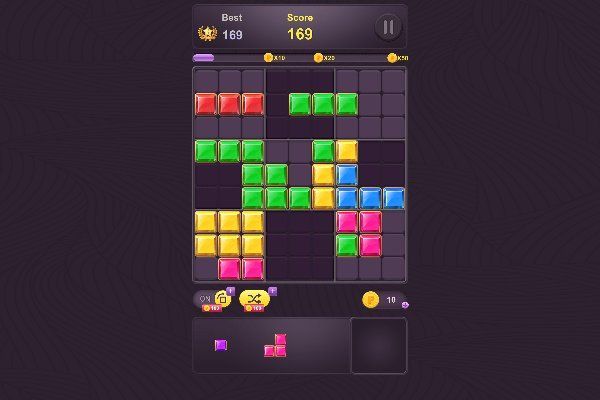 Block Blast 🕹️ 💡  Jogo de navegador de quebra-cabeças