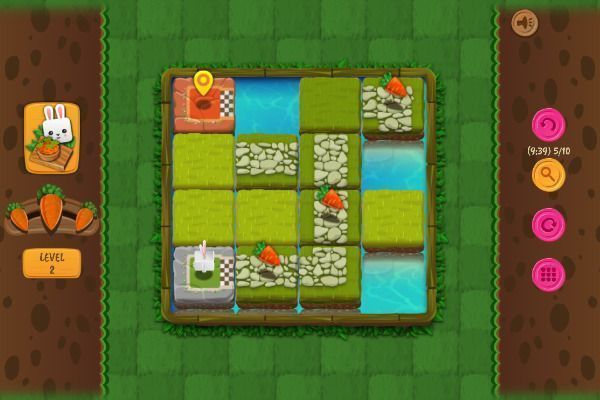 Bunny Quest 🕹️ 💡 | Free Puzzle Logic Browser Game - Image 2